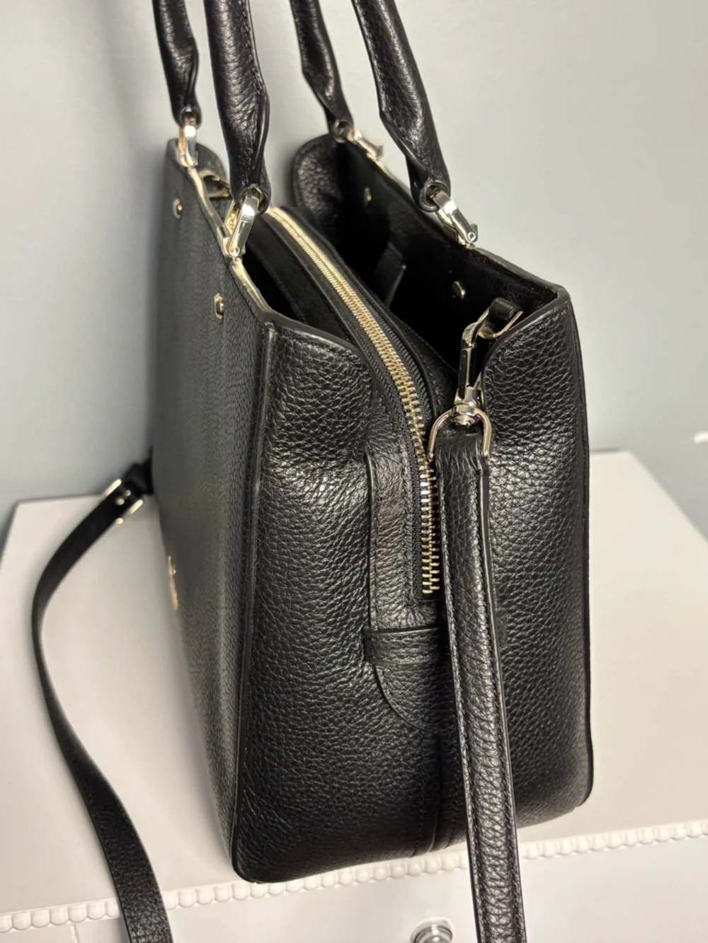 kate spade Black Pebbled Purse - Picture 4 of 7